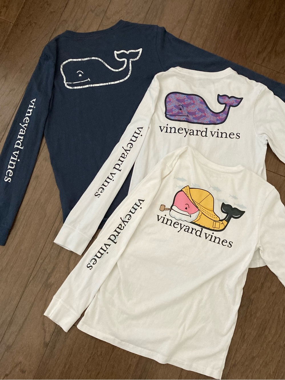 BUNDLE 3 Boys Vineyard LS Tee Shirts size Medium Shirt Bundle